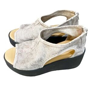 Piampiani Platform Sandals EU Size 38 / 7.5 US Size Made In Italy